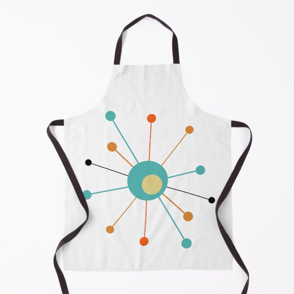 Item preview, Atomic Era Star Teal Blue Orange Black Yellow Mid Mod designed and sold by Orchard Berry.