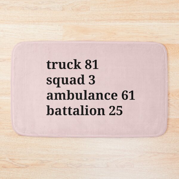 Item preview, Chicago Fire truck 81, squad 3, ambulance 61, battalion 25 designed and sold by AaPink.