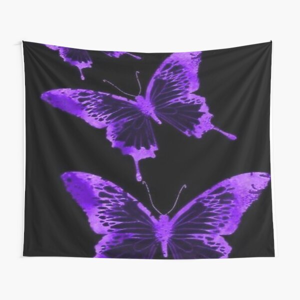 y2k butterfly purple Tapestry