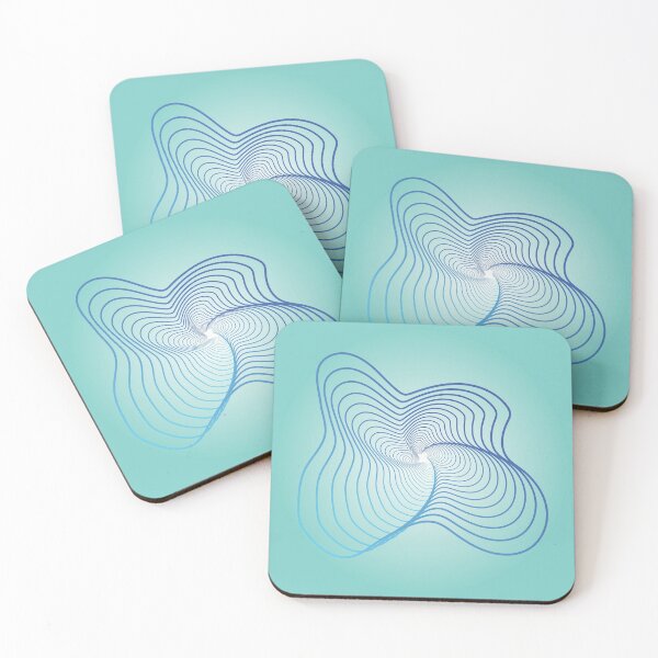 Item preview, blue ıllusional abstraction designed and sold by venus-ian.