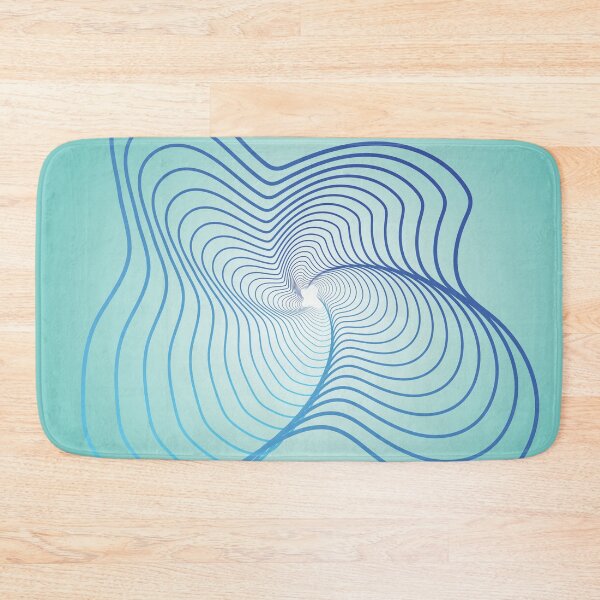 Item preview, blue ıllusional abstraction designed and sold by venus-ian.