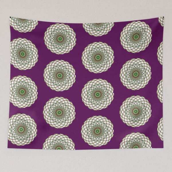 Item preview, green and brown dark flower like mandala designed and sold by eevee135.
