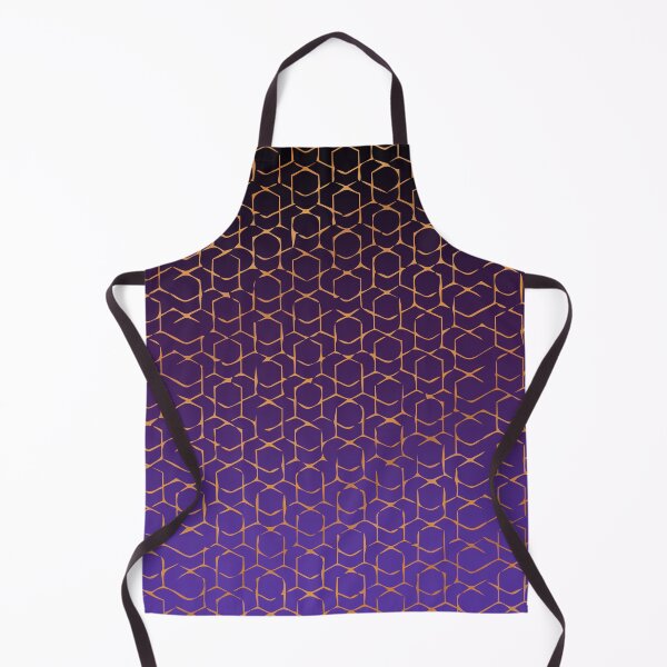 Item preview, Gold Purple hexagonal jaali designed and sold by theinkypensieve.