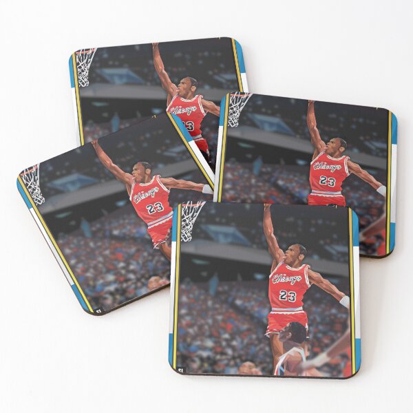 Item preview, MJ rookie basketball card remade with over 1,800 triangles designed and sold by spencerlazosky.