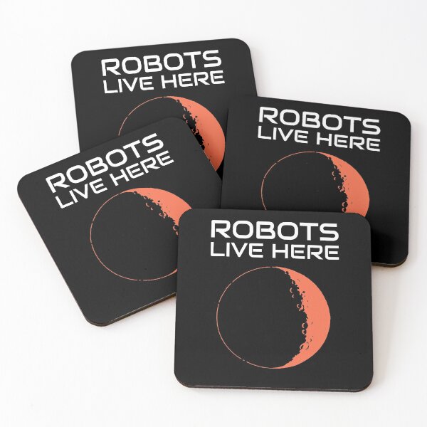 Item preview, City On Mars Robots Live Here designed and sold by OldCamp.