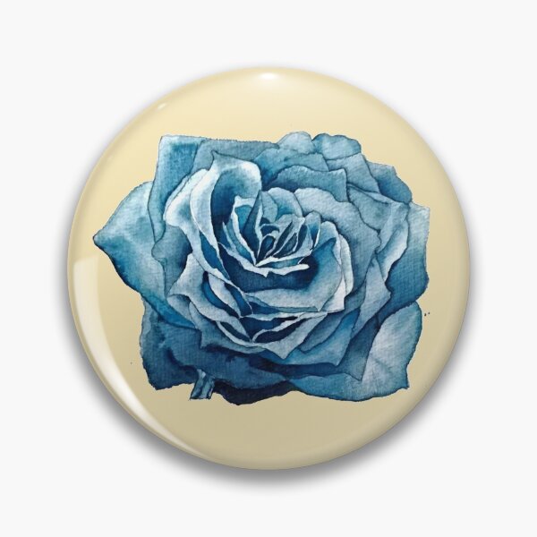 Item preview, Blue Rose Watercolor Illustration Petals designed and sold by epeyotte.