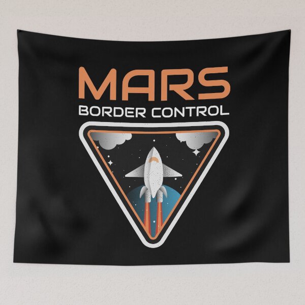 Item preview, City On Mars Border Control designed and sold by OldCamp.