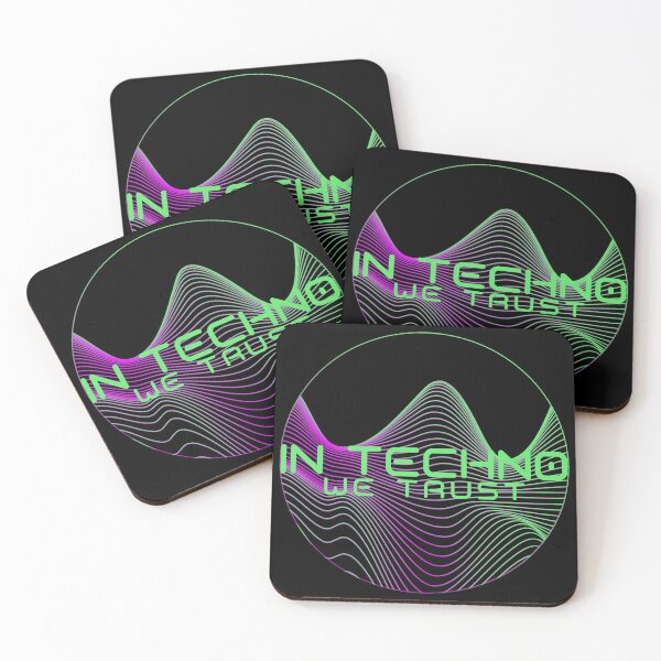Item preview, Funky Soundwave In Techno We Trust Rave  designed and sold by thewhitteeguy.