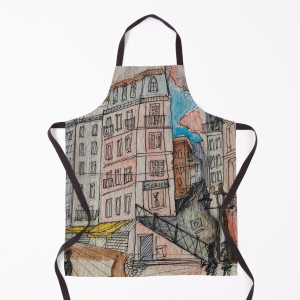 Item preview, coimbra watetcolor painting designed and sold by tintacarmesim.
