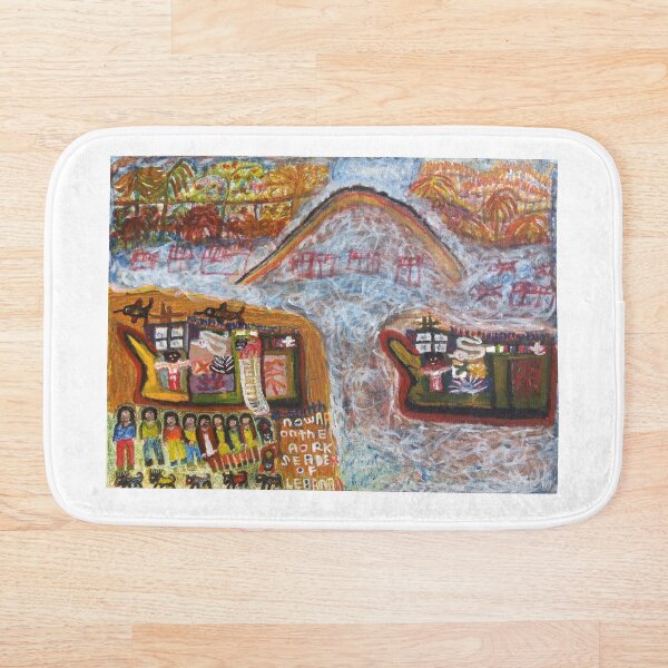 "NOWAA ON THE AORK" Bath Mat