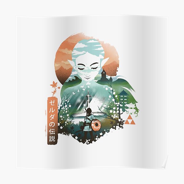 PRINCESS ZELDA UKIYO E Poster