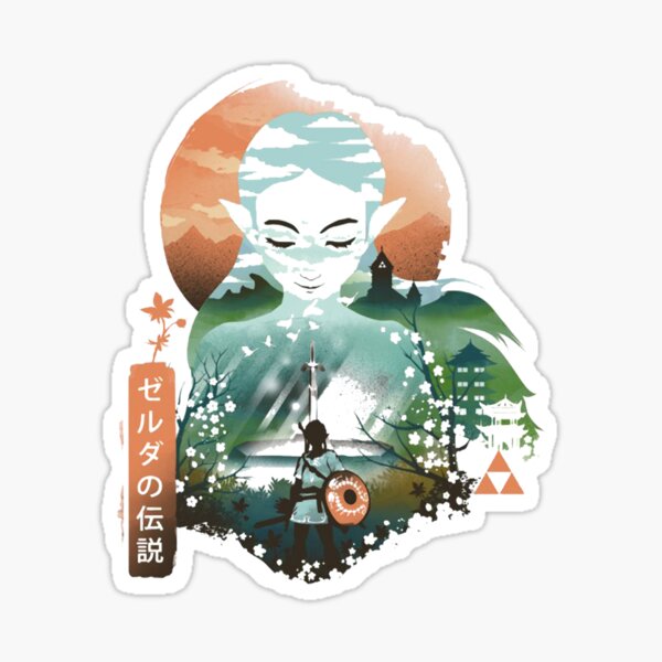 PRINCESS ZELDA UKIYO E Sticker