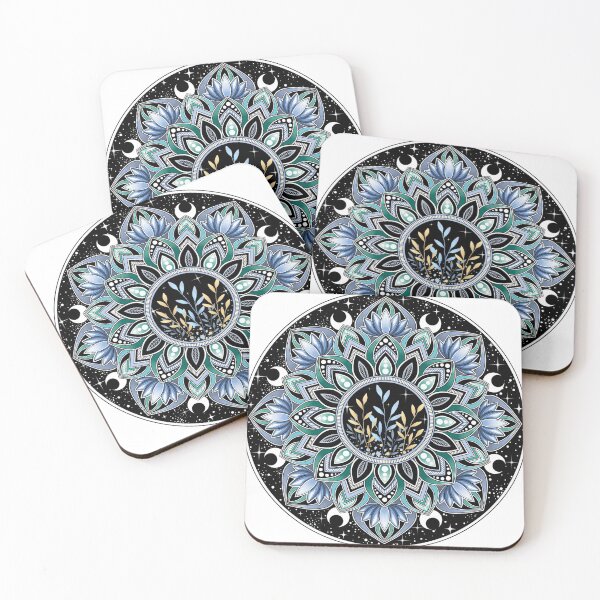Item preview, Blue Lotus Mandala Art designed and sold by LorenaElenaArt.