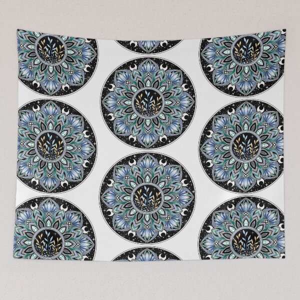 Item preview, Blue Lotus Mandala Art designed and sold by LorenaElenaArt.