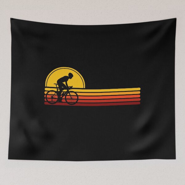 Item preview, Cyclist Gravel Biker - Yellow Sunset designed and sold by HeatherPore.