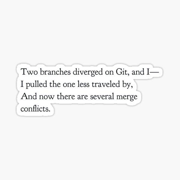 Merge Conflicts Sticker