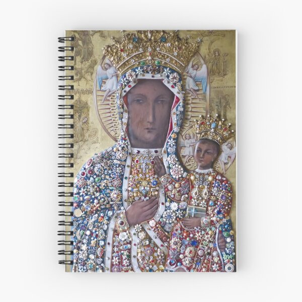 Item preview, Our Lady of Czestochowa Bejeweled Picture - Restored designed and sold by blessedartthou.