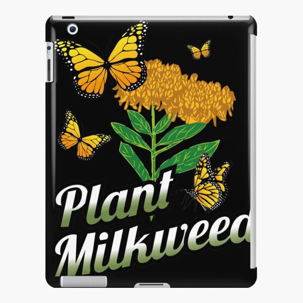 Regalo para los amantes de la mariposa monarca Plant Milkweed Monarch Funda rígida para iPad