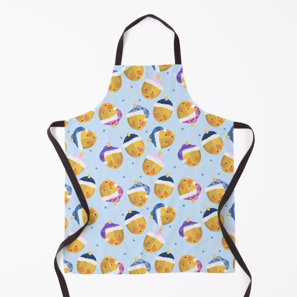 Item preview, Dreidels with Hats Pattern designed and sold by MCIllustration.