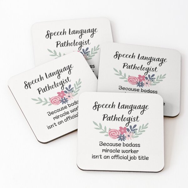 Item preview, Speech Language Pathologist Because Badass Miracle Worker Isn't An Official Job Title designed and sold by GasparArts.