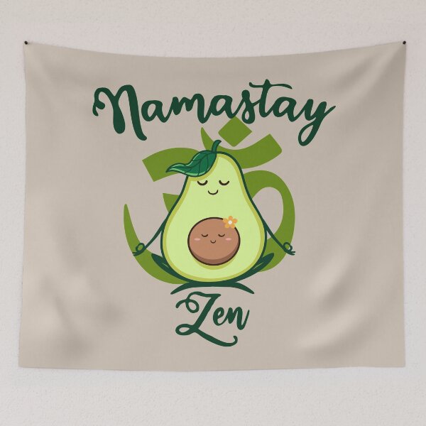 Item preview, Cute Namastay Zen Avocado designed and sold by SoccaTamam.