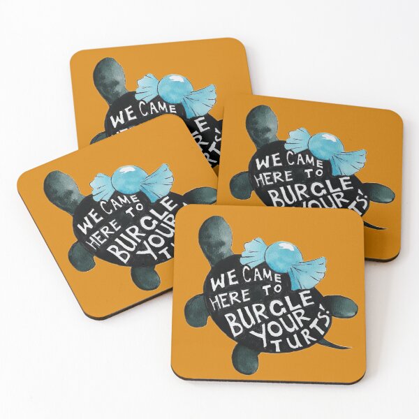 Item preview, Black Turtle Burgles in Orange designed and sold by Katy Cranmer.