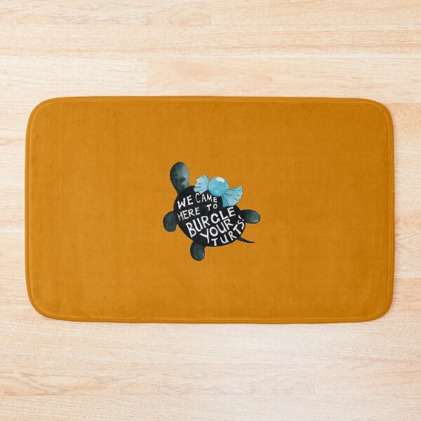 Item preview, Black Turtle Burgles in Orange designed and sold by Katy Cranmer.