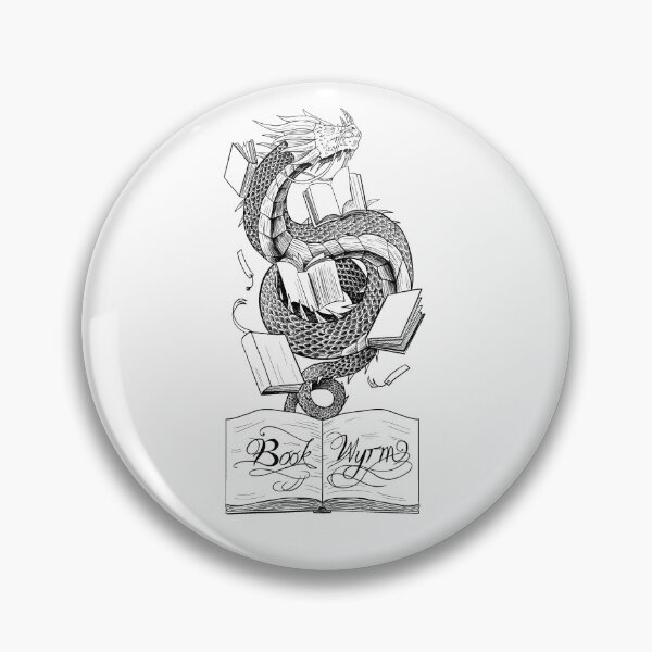 Item preview, Book Wyrm (achromic) designed and sold by elgraphinx.