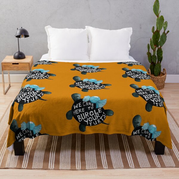 Item preview, Black Turtle Burgles in Orange designed and sold by Katy Cranmer.
