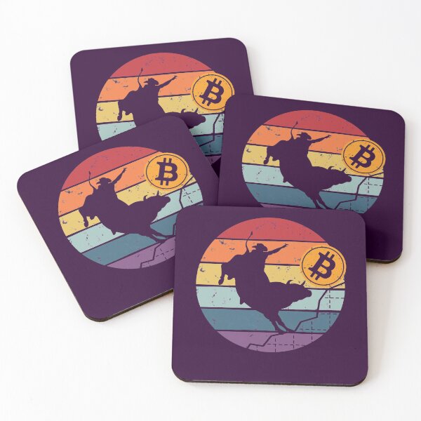 Item preview, Bitcoin Bullish Trend Rider - BTC Crypto Bull Trend Vintage Design - Best Gift for Bitcoin Crypto Trader or Holder or Investor or Miner- Funny Bitcoin Crypto Art Apparel designed and sold by WG-Factory.