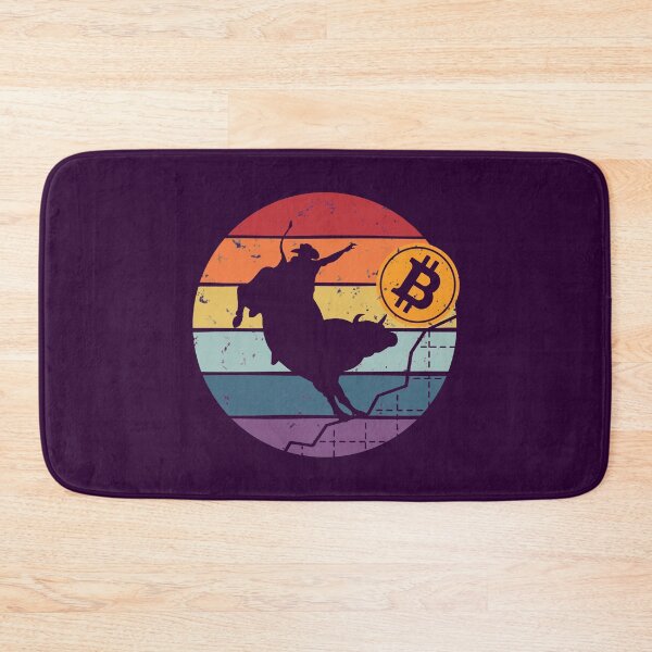 Item preview, Bitcoin Bullish Trend Rider - BTC Crypto Bull Trend Vintage Design - Best Gift for Bitcoin Crypto Trader or Holder or Investor or Miner- Funny Bitcoin Crypto Art Apparel designed and sold by WG-Factory.
