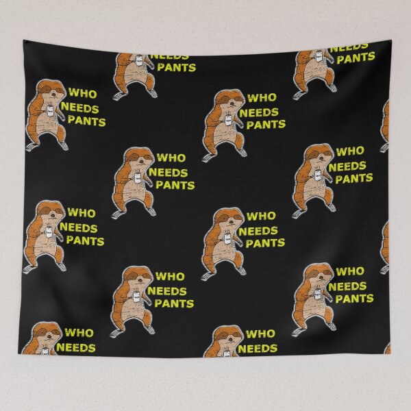 Item preview, Who needs pants work from home distressed design designed and sold by AllLeftSides42.
