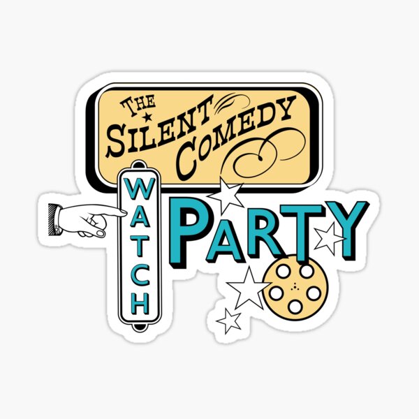 Item preview, Silent Comedy Watch Party designed and sold by MarlenePopScene.