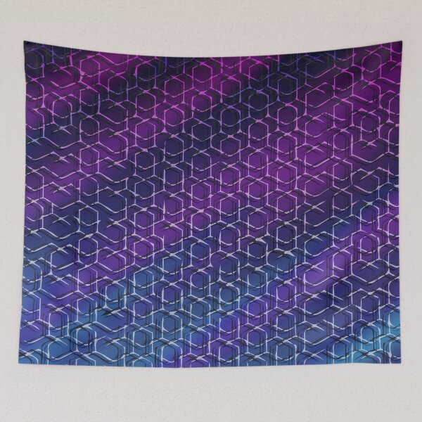 Item preview, 3d jali hexagonal pattern designed and sold by theinkypensieve.