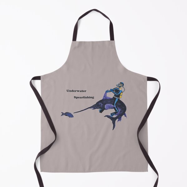 Item preview, Scuba Diver Spearfishing Underwater with a Swordfish designed and sold by urmaddad.