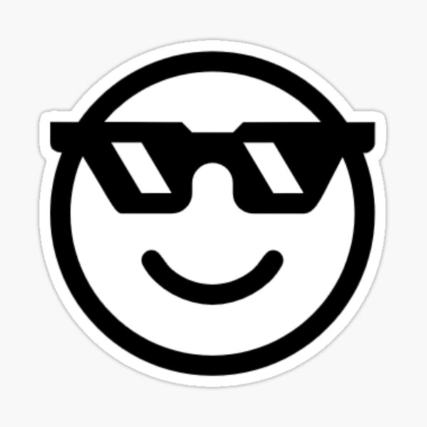 Sunglasses Emoji Clipart Logo Png Sunglasses Emoji Black And White PNG