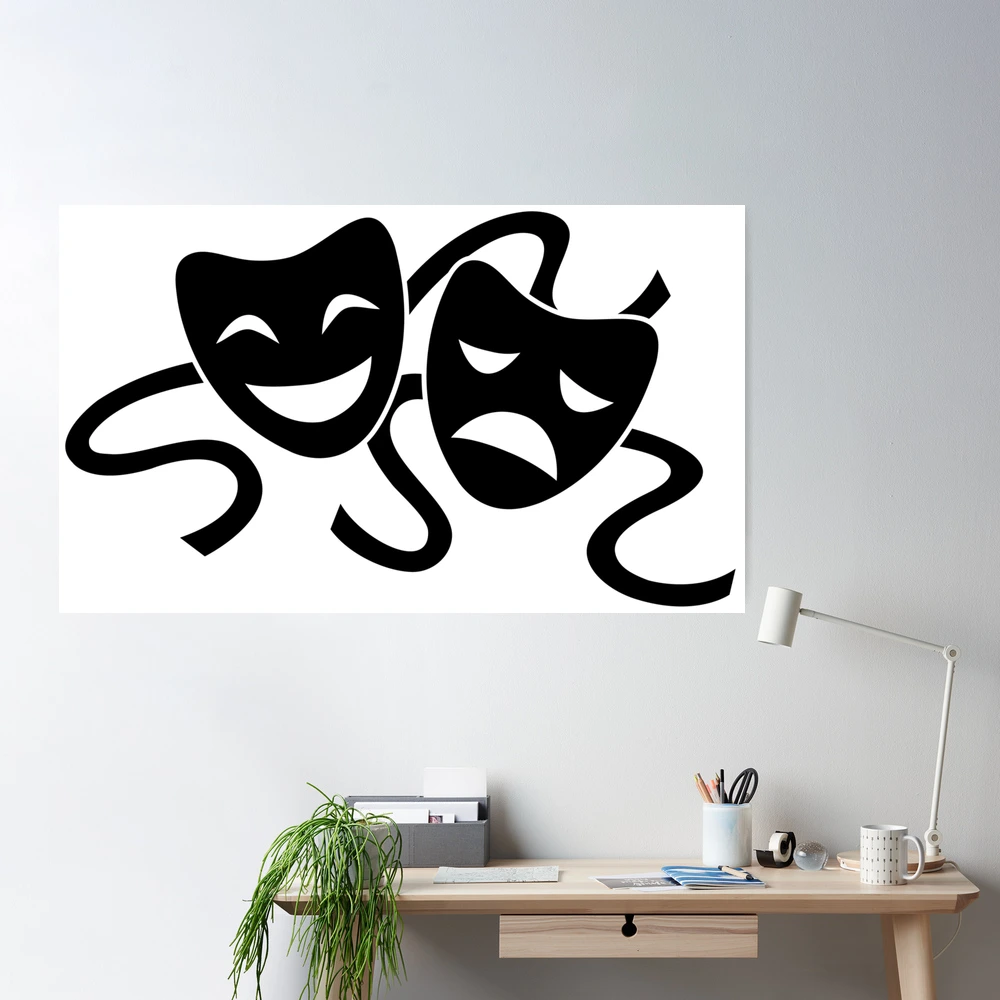 Theater Masks Poster for Sale by Ares286