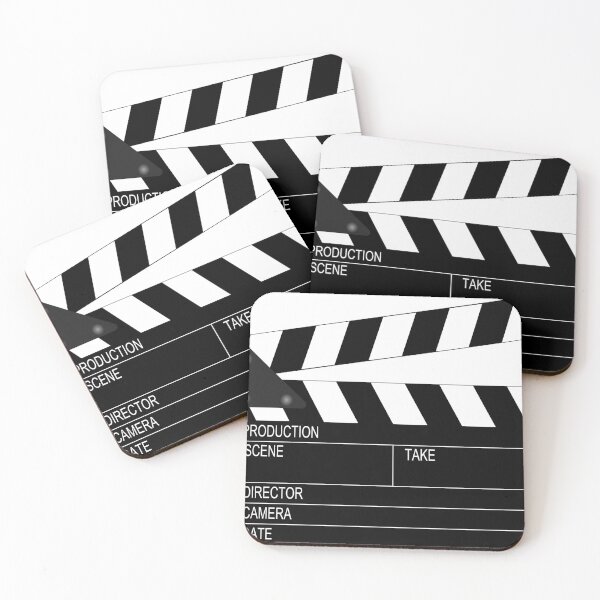 Clapperboard Coasters (Set of 4)