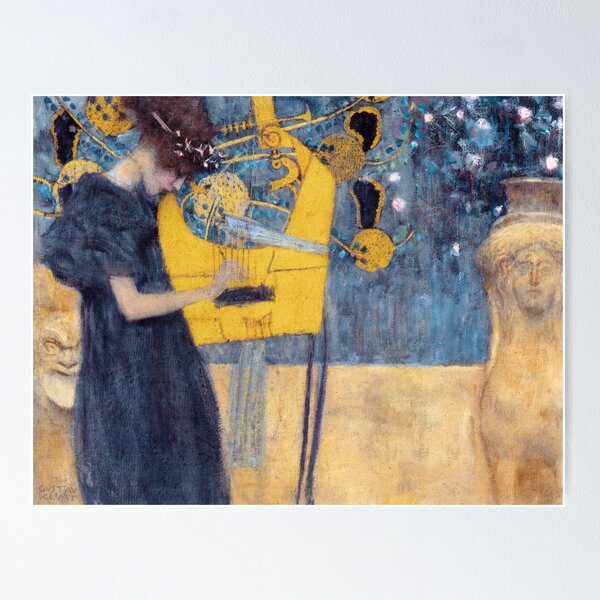 Aperçu de l'œuvre Gustav Klimt "Musik" créée et vendue par Alexandra Dahl.