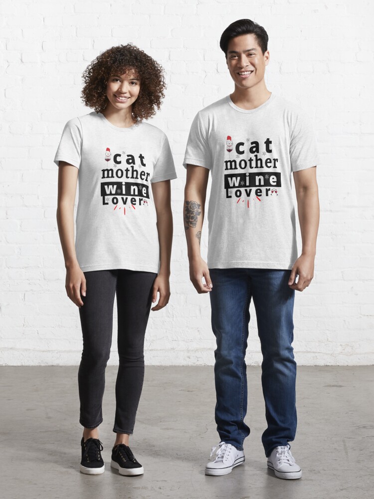 cat mother wine lover shirt