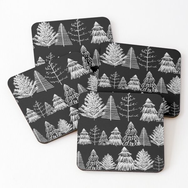 Item preview, Trees Pattern White and Black designed and sold by sarahrinouye.