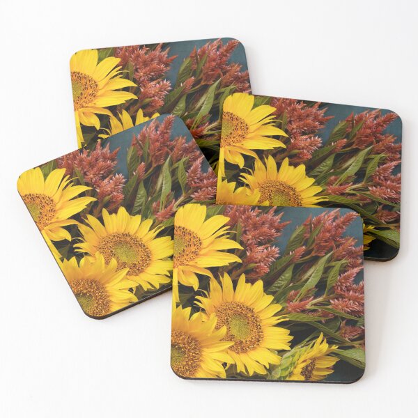 Item preview, Celosia and Sunflower Bouquet designed and sold by onepony.