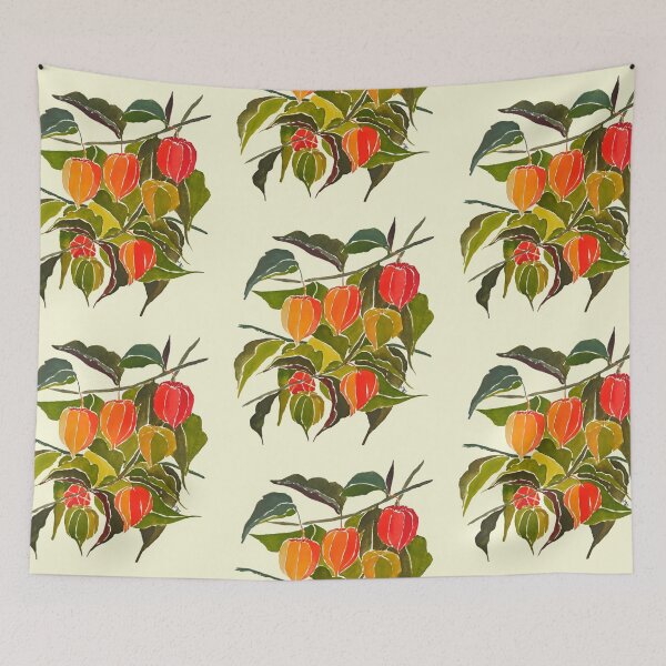 Item preview, Physalis Watercolor Illustration Design designed and sold by epeyotte.