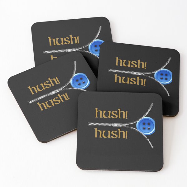 Item preview, HUSH! mask with zip,secret private,journal sticker,button designed and sold by amy greaves.