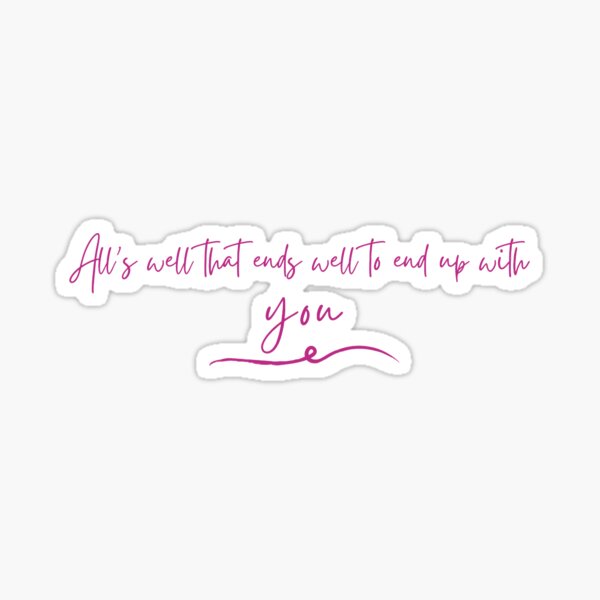 "Lover Taylor Swift lyrics" Sticker by fireproofff Redbubble