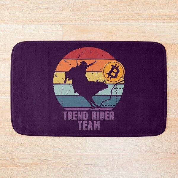 Item preview, Bitcoin Bullish Trend Rider Team Member - BTC Crypto Bull Trend Vintage Art Design - Best Gift for Bitcoin Crypto Trader or Holder or Investor or Miner- Funny Bitcoin Crypto Art Apparel designed and sold by WG-Factory.