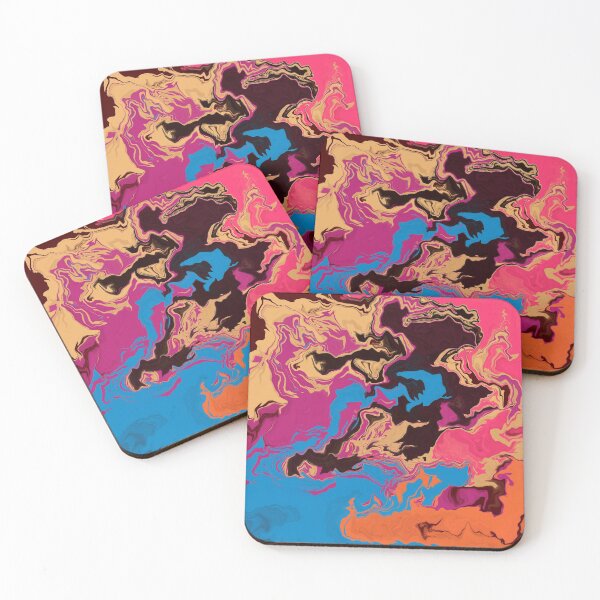Item preview, Colorful Abstract Liquid Pour designed and sold by fruityprints.
