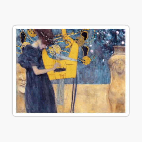 Aperçu de l'œuvre Gustav Klimt "Musik" créée et vendue par Alexandra Dahl.