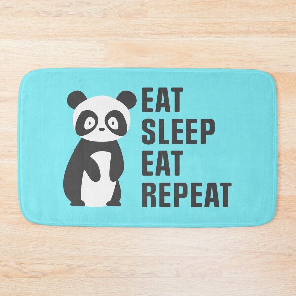 Item preview, Eat Sleep Eat Repeat Cute Panda designed and sold by Piztees.