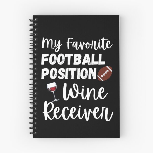Item preview, My Favorite Football Position Wine Receiver - With Color Pics - White - by Boo-da-chay designed and sold by Boo-da-chay.